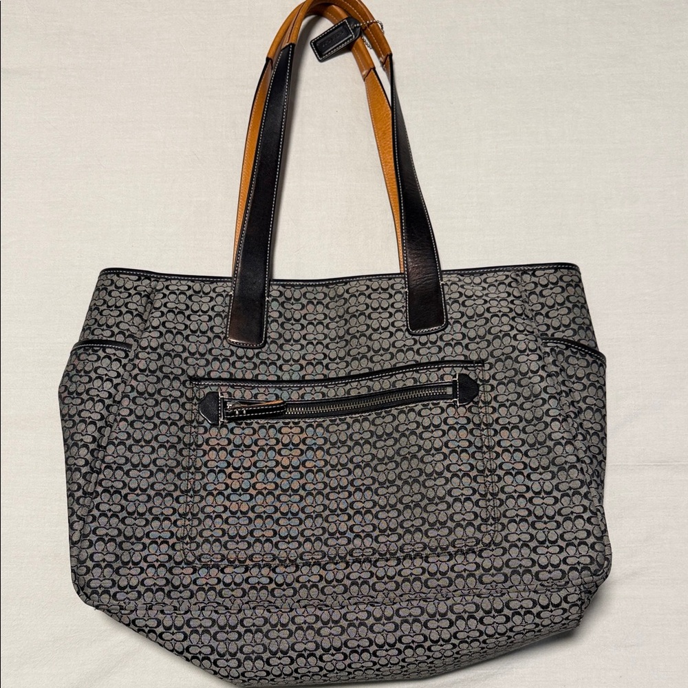 Coach Monogram Jacquard Diaper Bag